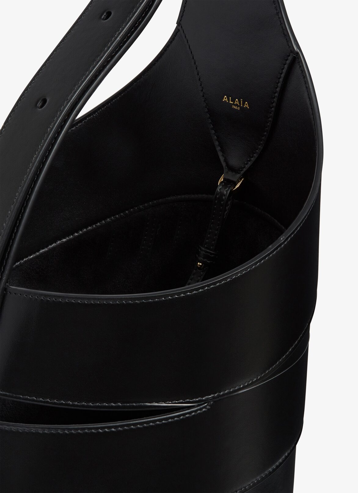 BABEL MEDIUM BAG IN CALFSKIN ALAÏA BLACK BABEL MEDIUM BAG IN CALFSKIN